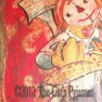 Antique inspired Raggedy Ann painting